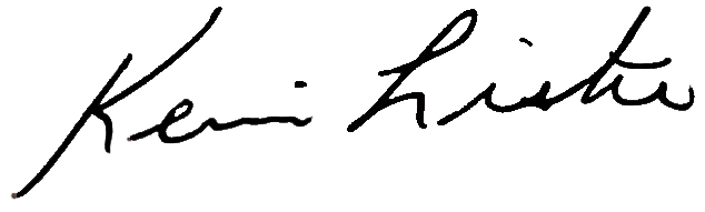 Kevin Lister signature