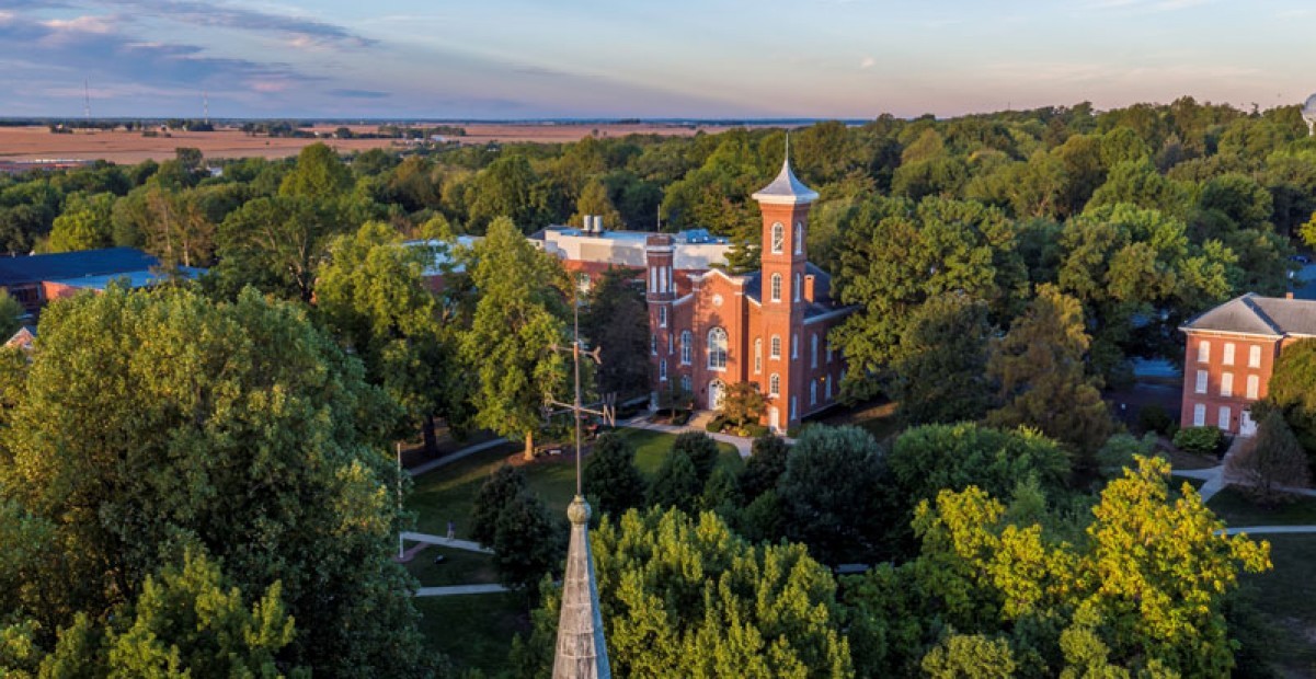 Drone photo of Illinois College