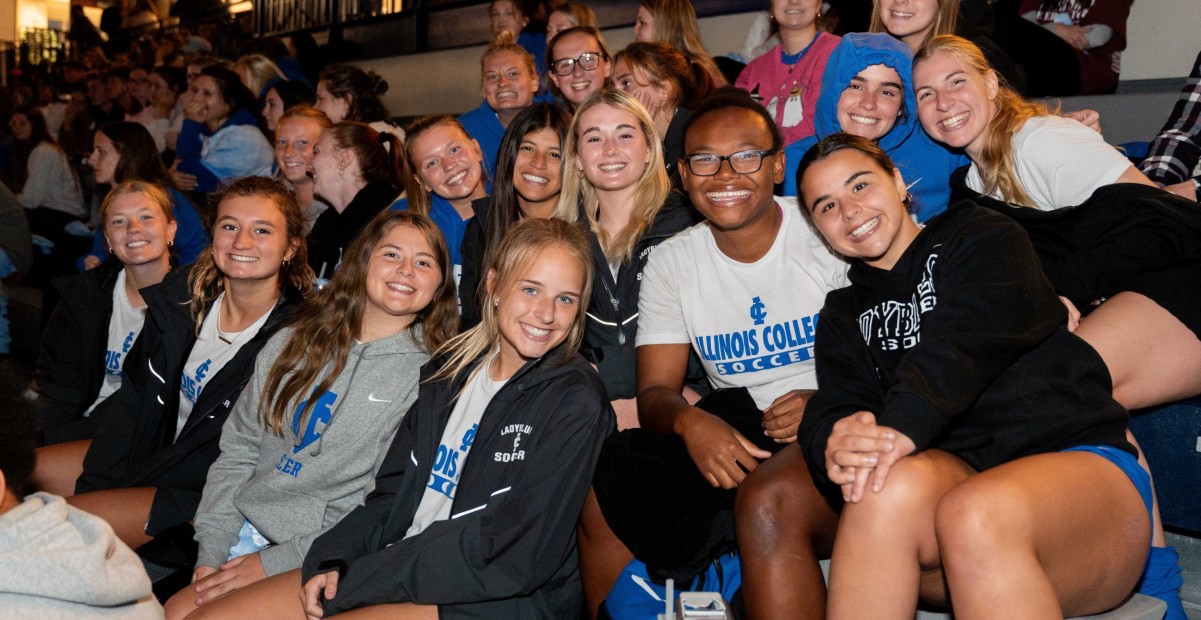 students in crowd