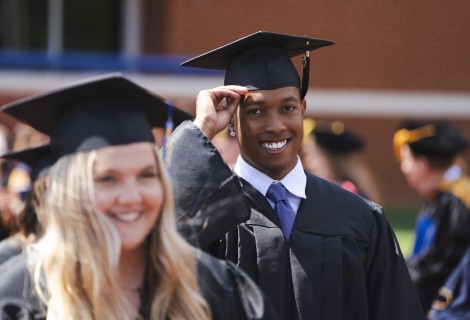 Student at graduation