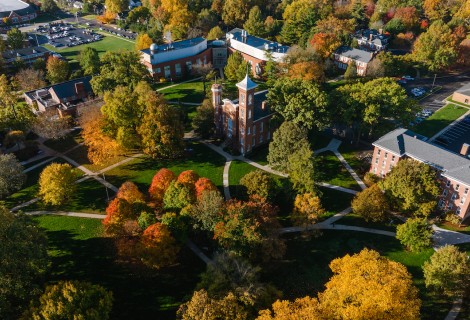 Illinois College aerial shot